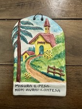 Piccola piastra da muro in ceramica CAT Gualdo Tadino Italy – Vintage 