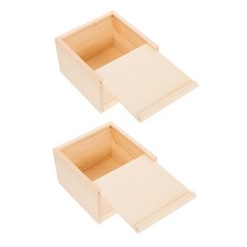 Scatola di legno grezzo da 2