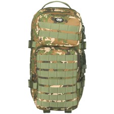 MFH Zaino Assault I 30L Esercito Tattico Militare MOLLE Vegetato Woodland Camo