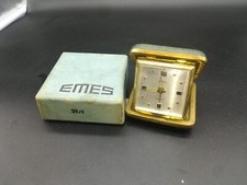 Orologio sveglia da comodino EMES Germany vintage con scatola