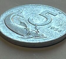 5 Lire 1954 UNICA!! L'ERRORE DI CONIO È UNA BELLEZZA!!