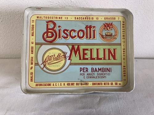Mellin biscotti scatola latta - mellin,