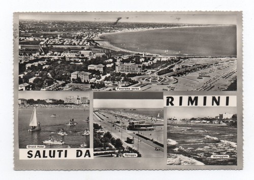 Rimini cartolina viaggiata - rimini,