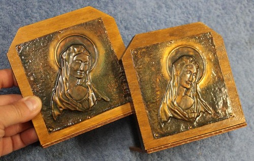 Vintage virgin mary copper - vintage,