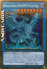 DRAGO CHAOS MASSIMO OCCHI BLU (Blue-Eyes Max Dragon) Rara Oro • MVP1 ITG04 • 1Ed