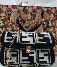 Borsa donna uncinetto fatta a