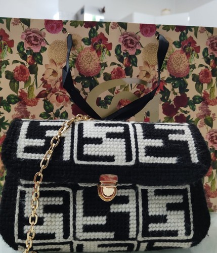Borsa donna uncinetto - , fatta