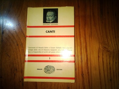 Giacomo leopardi canti - canti, einaudi
