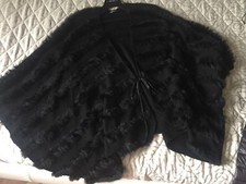 Poncho motivi eco pelliccia - pelliccia, di