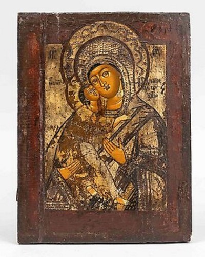 Antica icona russa theotókos - icona,