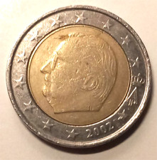 Moneta  da 2  euro  Belgio - Alberto II - conio 2002 - circolata -