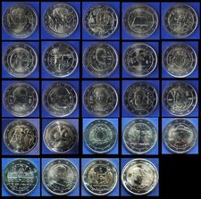 2 Euro Commemorativi Italia BU  (FDC assoluto da rotolini)