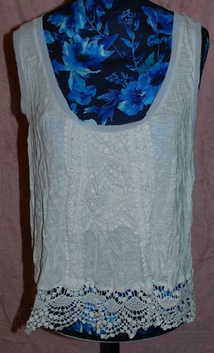 Tank bianco ombretto - , xl