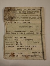  Piaggio Gilera GSA Libretto 