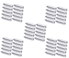 N° 50 Bombolette di CO2 - Ricarica Gas per Proiettili (12g) per softair 