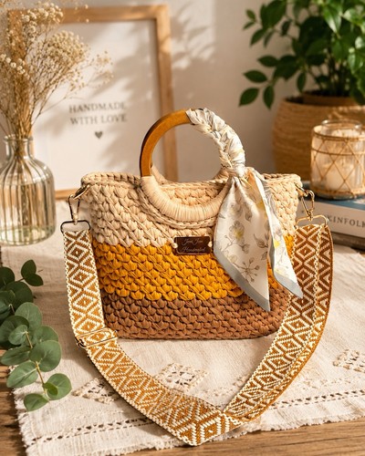 Borsa tote fatta mano - a,