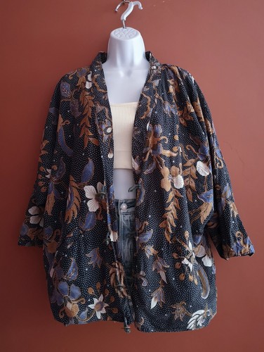 Giacca pipistrello cotone navy