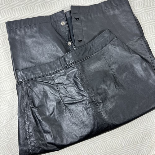Pelle cuir gonna nera - cuir,