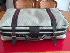 VINTAGE Belle Valise souple  signé Gucci en Toile enduite Monogram