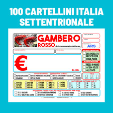 100 CARTELLINI  PESCHERIA KIT