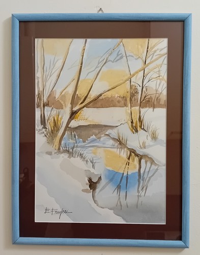 Quadro moderno dipinto mano - quadro, a