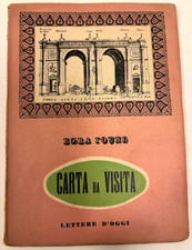 Ezra Pound, carta da visita, Lettere d'oggi 1942 prima edizione, first edition