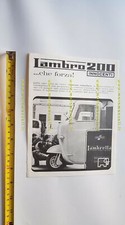 Innocenti Lambro 200 motocarro depliant ITALIANO originale 3-wheeler brochure