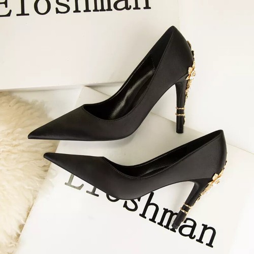 Decolte scarpe donna - nero, raso