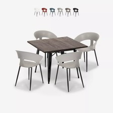 set 4 sedie design tavolo