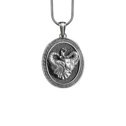 Collana elefante argento