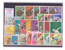 Lotto 25 Francobolli Tematica Olimpiadi Monaco 1972 Q762