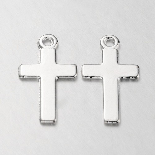 10pz charms ciondoli croce - , in
