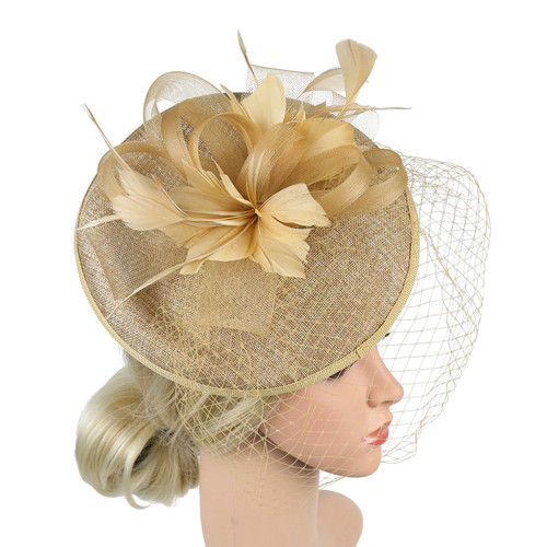 Cappello donna vintage piuma