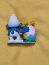 Puffo Pasqua Peyo Originale Sleich 1984