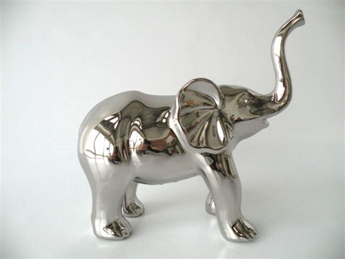 Elefante ceramica silver - ceramica,