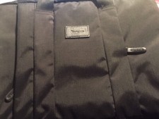 Borsa Porta Notebook Targus nera tela e ecopelle tracolla regolabile multitasche