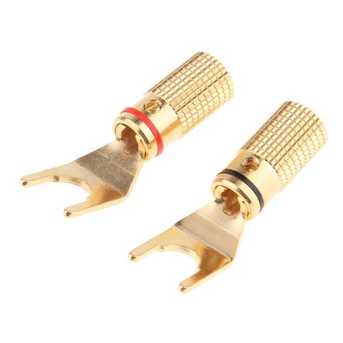 Connettore placcato oro vite - a,