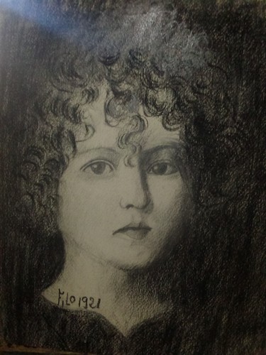 Antico volto giovane ragazza - antico,