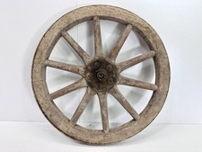 Vecchia antica ruota in legno carrello scala carro fieno decorazione casa di campagna shabby #9377