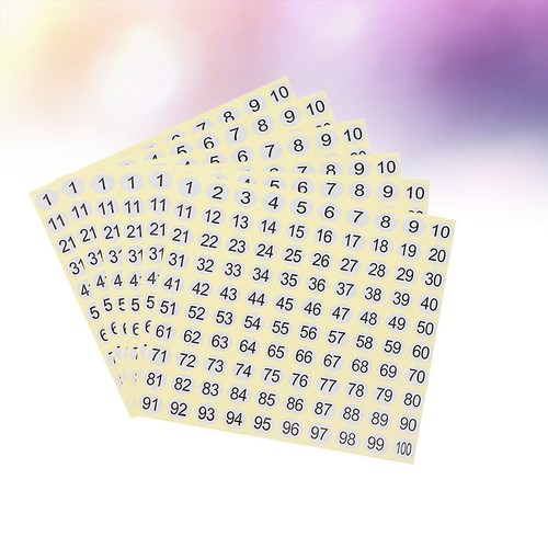 Sheets numeri adesivi - sheets,
