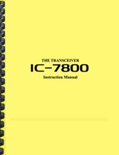 ICOM IC-7800 Ricetrasmettitore HF Manuale Istruzioni