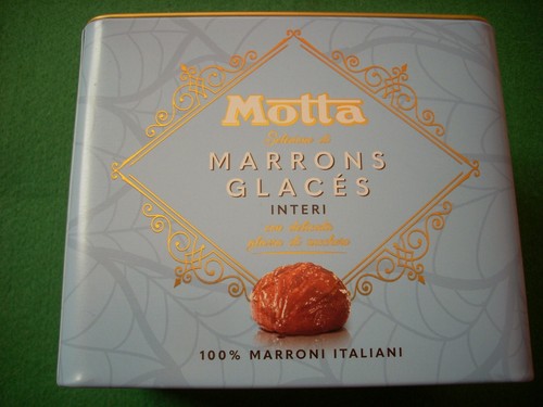Scatola latta marons - marons, glaces