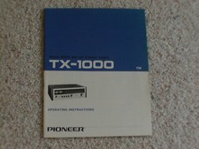 Manuale Pioneer TX-1000