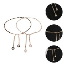  2 Pcs Cintura Ragazza Cinture Sottili Per Donna Accessorio Di Abbigliamento