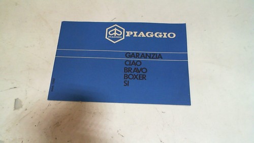 Libretto tessera garanzia - tessera,