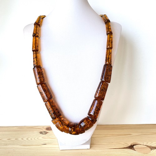 Collana vintage ambra barile