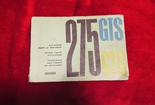 Catalogo/Manuale Parti Di Ricambio Auto 275 GTS-GTB. Originale. Raro