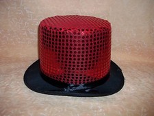 CAPPELLO CILINDRO ROSSO CON