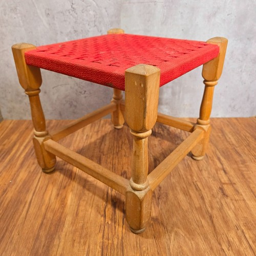 Sgabello vintage legno - sgabello,