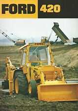 Brochure FORD 420  Pala Caricatrice Gommata Retroescavatore - 1975 Terna 